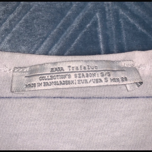 Zara Striped Tee with Pocket - Picture 2 of 2